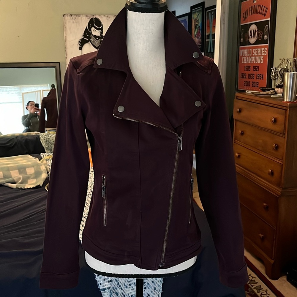 Liverpool Women's Deep Plum Moto Jacket